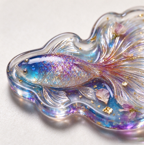 【VIP EXCLUSIVE】Handmade Large 3D Goldfish Storage Tray Resin Mold