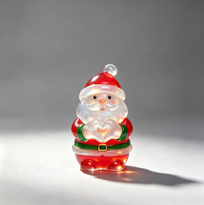 【VIP EXCLUSIVE】Handmade Heart-Hand Gesture Santa Claus Figurine Resin Mold