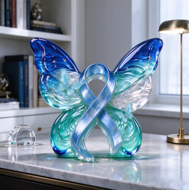【VIP EXCLUSIVE】Handmade Ribbon Logo Water Ripple Butterfly Decoration Resin Mold