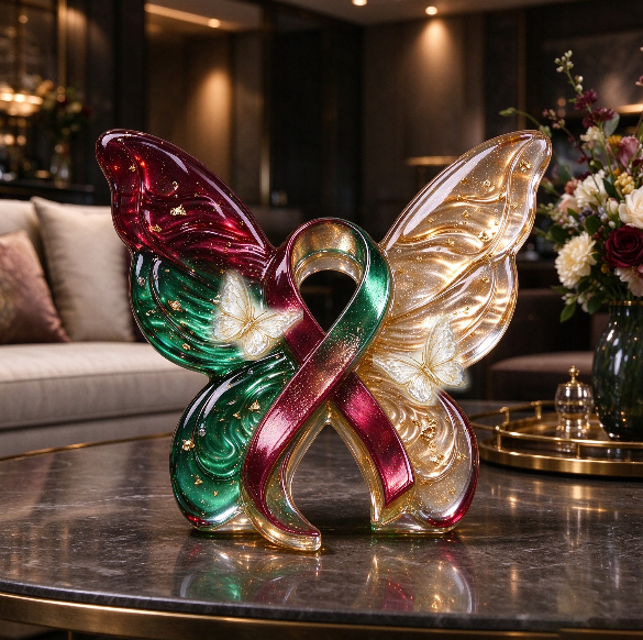 【VIP EXCLUSIVE】Handmade Ribbon Logo Water Ripple Butterfly Decoration Resin Mold