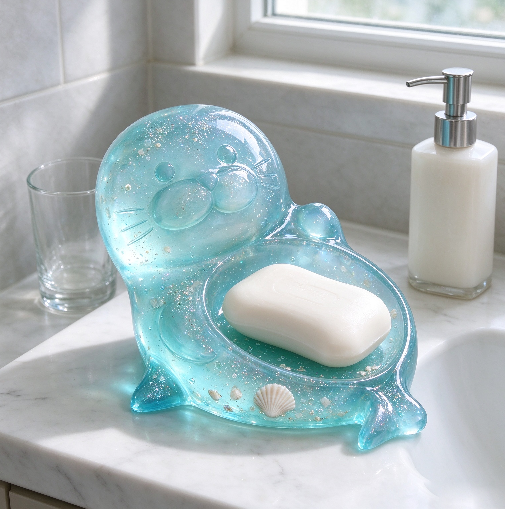 【VIP EXCLUSIVE】Handmade Chubby Lazy Seal Soap Dish Resin Mold