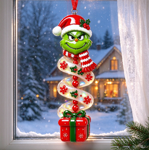 【VIP EXCLUSIVE】Handmade Christmas Spiral Ornament Resin Mold – Grinch, Snowman & Cat