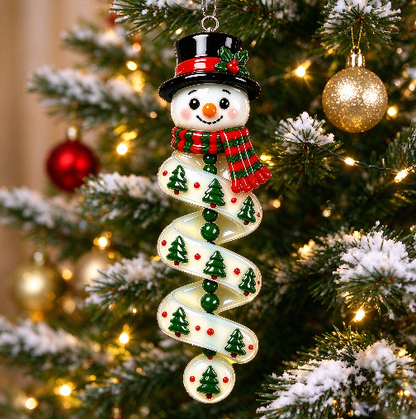 【VIP EXCLUSIVE】Handmade Christmas Spiral Ornament Resin Mold – Grinch, Snowman & Cat