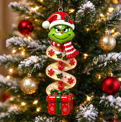 【VIP EXCLUSIVE】Handmade Christmas Spiral Ornament Resin Mold – Grinch, Snowman & Cat