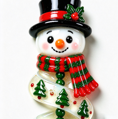 【VIP EXCLUSIVE】Handmade Christmas Spiral Ornament Resin Mold – Grinch, Snowman & Cat
