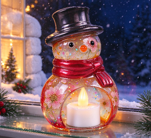 Christmas Tree Snowman Night Light Figurine Resin Mold
