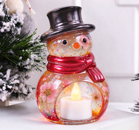 Christmas Tree Snowman Night Light Figurine Resin Mold