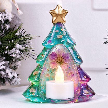 Christmas Tree Snowman Night Light Figurine Resin Mold