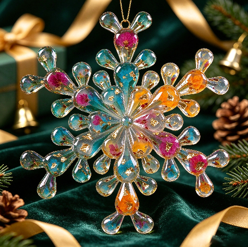 IntoResin Large Handmade Snowflake Mold Snowflake Ornaments