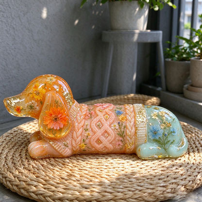 Sweater Dachshund Figurine Resin Mold