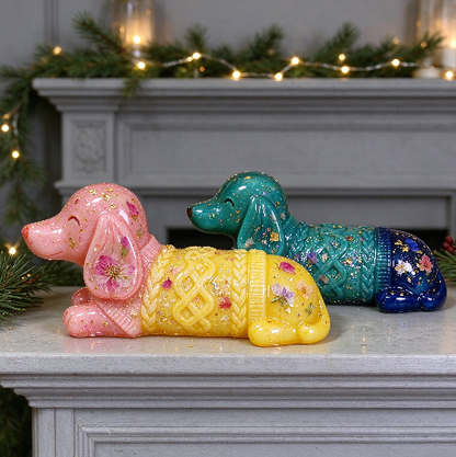 Sweater Dachshund Figurine Resin Mold