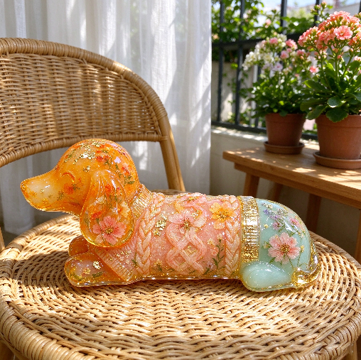Sweater Dachshund Figurine Resin Mold