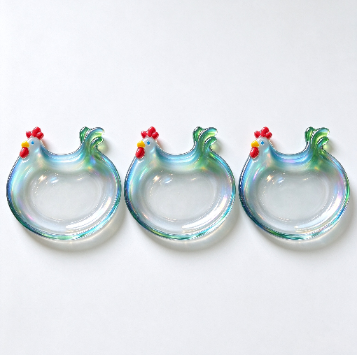 Handmade Cute Chicken-Shaped Storage Tray Decorative Figurine Resin Mold