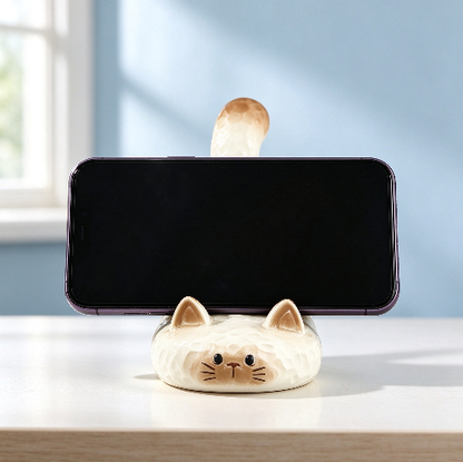Cat Phone Stand Figurine Resin Mold