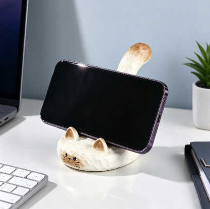 Cat Phone Stand Figurine Resin Mold