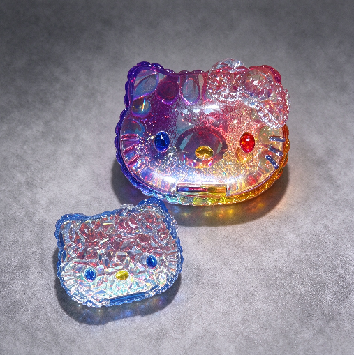 Handmade Diamond Cute Cat Flip-Top Storage Box Resin Mold