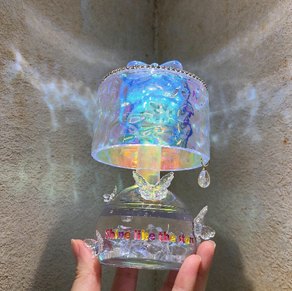 Handmade Water Ripple Tap-to-Change Color Lamp Figurine Resin Mold