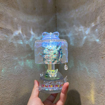 Handmade Water Ripple Tap-to-Change Color Lamp Figurine Resin Mold