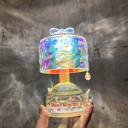Handmade Water Ripple Tap-to-Change Color Lamp Figurine Resin Mold