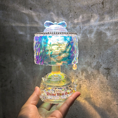 Handmade Water Ripple Tap-to-Change Color Lamp Figurine Resin Mold