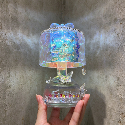 Handmade Water Ripple Tap-to-Change Color Lamp Figurine Resin Mold