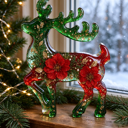 Reindeer Figurine Resin Mold