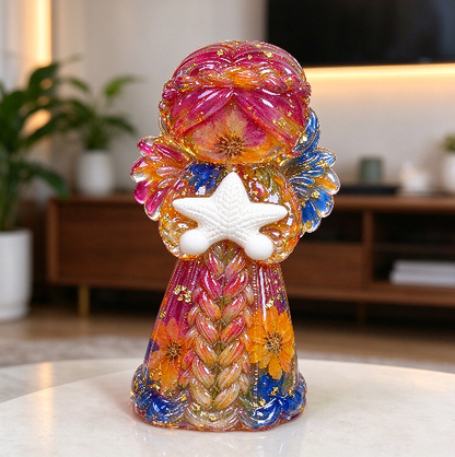Angel Girl Holding a Starfish Figurine Resin Mold