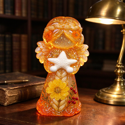 Angel Girl Holding a Starfish Figurine Resin Mold