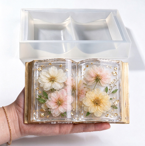 3D Pop-Up Book Figurine Resin Mold