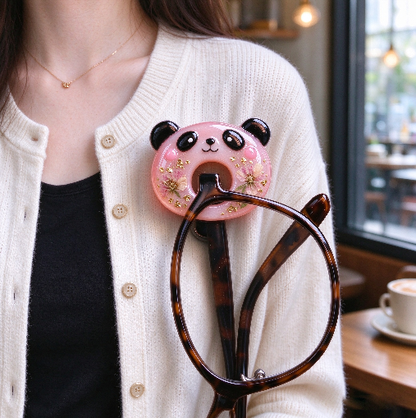 Cute Animal-Shaped Eyeglass Holder Brooch Resin Mold