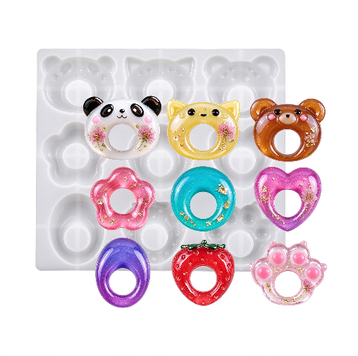 Cute Animal-Shaped Eyeglass Holder Brooch Resin Mold