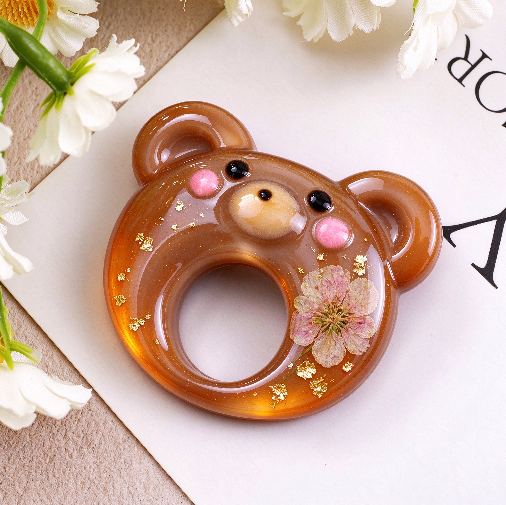 Cute Animal-Shaped Eyeglass Holder Brooch Resin Mold