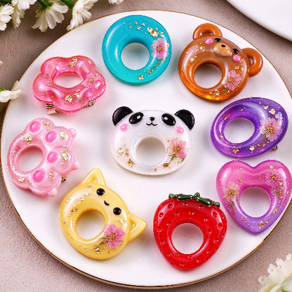 Cute Animal-Shaped Eyeglass Holder Brooch Resin Mold