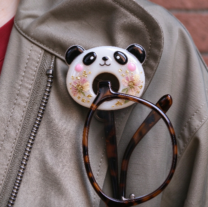 Cute Animal-Shaped Eyeglass Holder Brooch Resin Mold