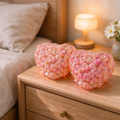 Rose Heart Figurine Resin Mold