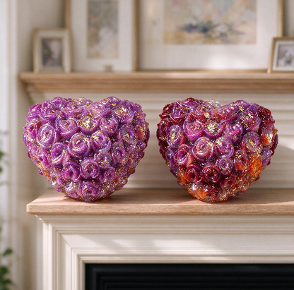 Rose Heart Figurine Resin Mold