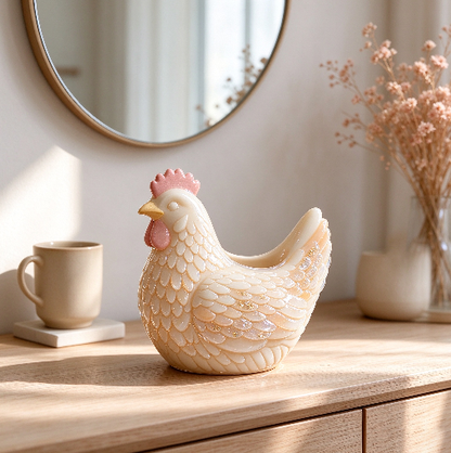 Chicken-Shaped Storage & Vase Figurine Resin Mold