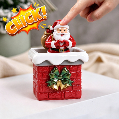 【VIP EXCLUSIVE】Handmade Heart Gesture Santa Claus Chimney Ornament Fidget Clicker Resin Mold