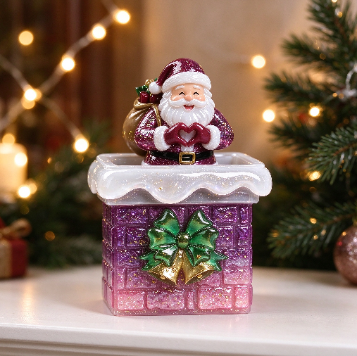 【VIP EXCLUSIVE】Handmade Heart Gesture Santa Claus Chimney Ornament Fidget Clicker Resin Mold