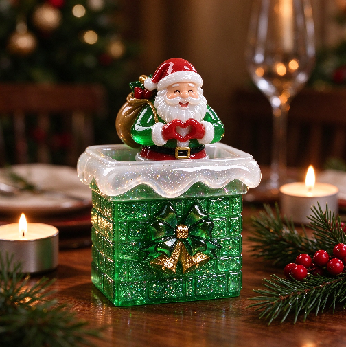 【VIP EXCLUSIVE】Handmade Heart Gesture Santa Claus Chimney Ornament Fidget Clicker Resin Mold