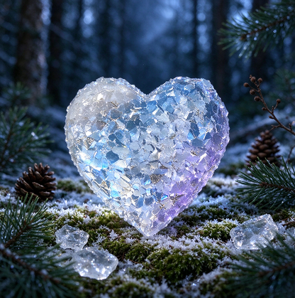 Molde de resina para adorno de racimo de cristal ultra brillante en forma de corazón hecho a mano 