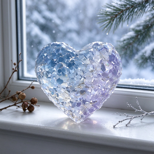 Molde de resina para adorno de racimo de cristal ultra brillante en forma de corazón hecho a mano 