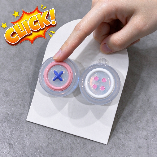 Handmade Button-Shaped Fidget Clicker Toy Resin Mold【First-of-Its-Kind & Exclusive】