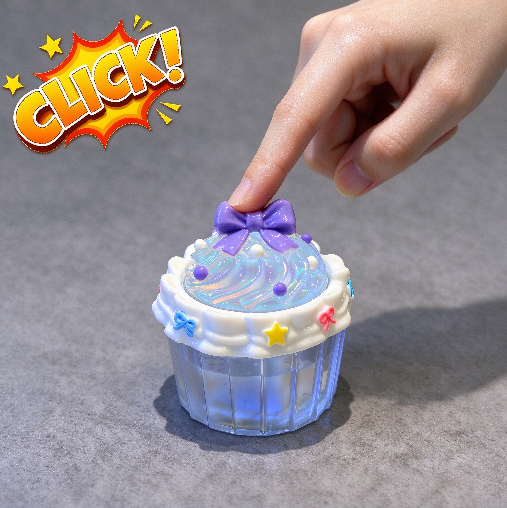 Handmade Muffin Cake Fidget Clicker Toy Resin Mold