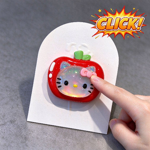 Handmade Kawaii Apple Cat & Camera Cat Fidget Clicker Resin Mold