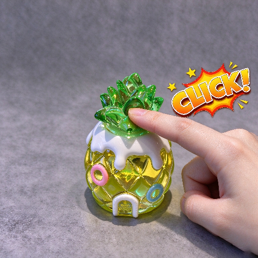 Handmade 3D Pineapple Fidget Clicker Toy Resin Mold