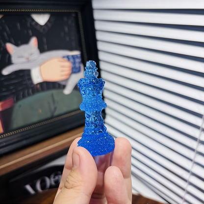Handmade Diamond Chess Set Resin Mold【Side-Cut Mold】