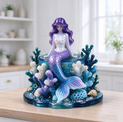 Coral Mermaid Decorative Figurine Resin Mold