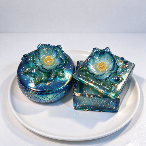 Handmade Vintage Flower Storage Jar Resin Mold