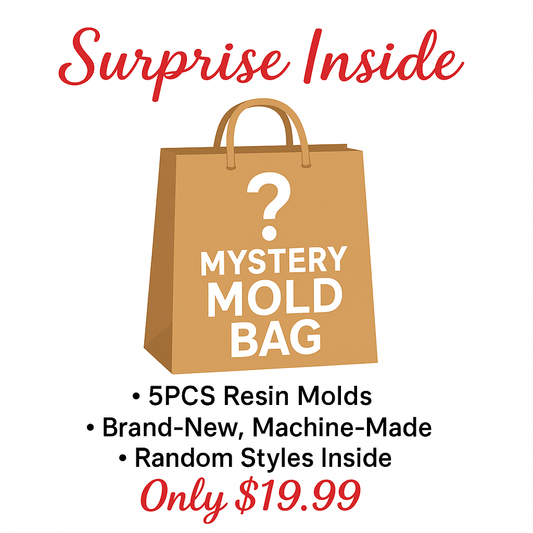 Mystery Resin Mold Grab Bag – 5pcs Machine-Made Molds-SOLD OUT